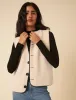 Black Quilted Borg Reversible Gilet sold by Nobody's Child