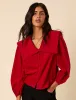 Red Cord Peter Pan Collar Blouse sold by Nobody's Child