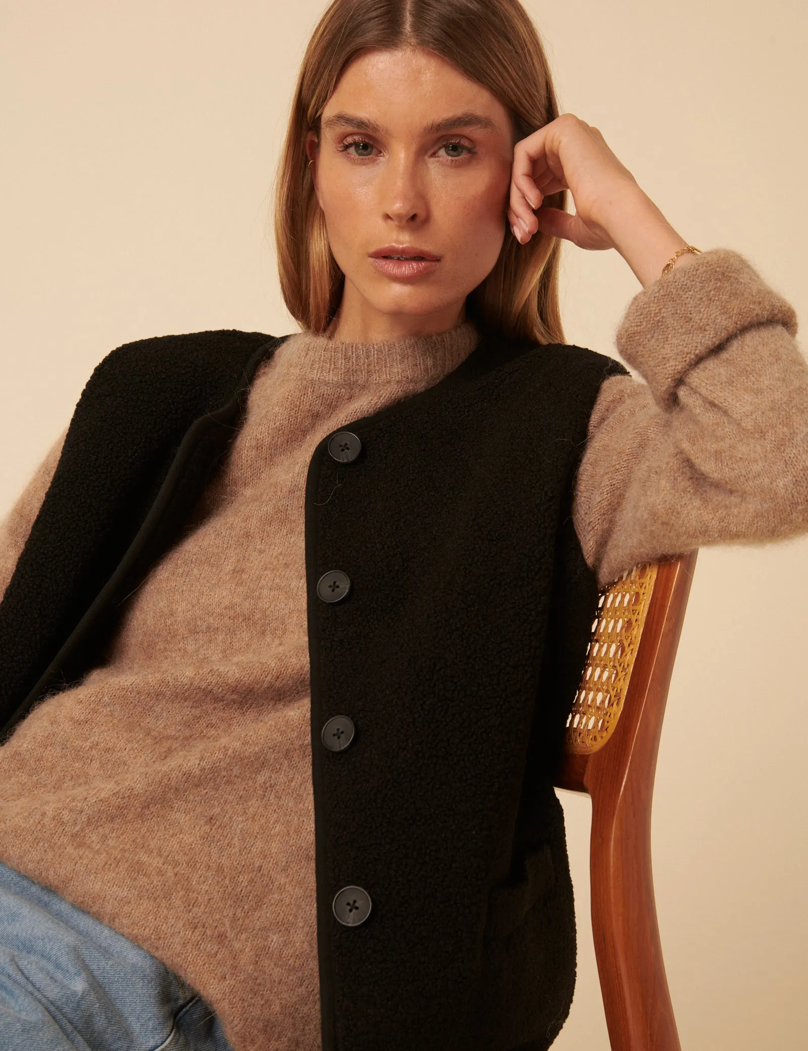 Black Borg Gilet sold by Nobody's Child product image thumbnail 4