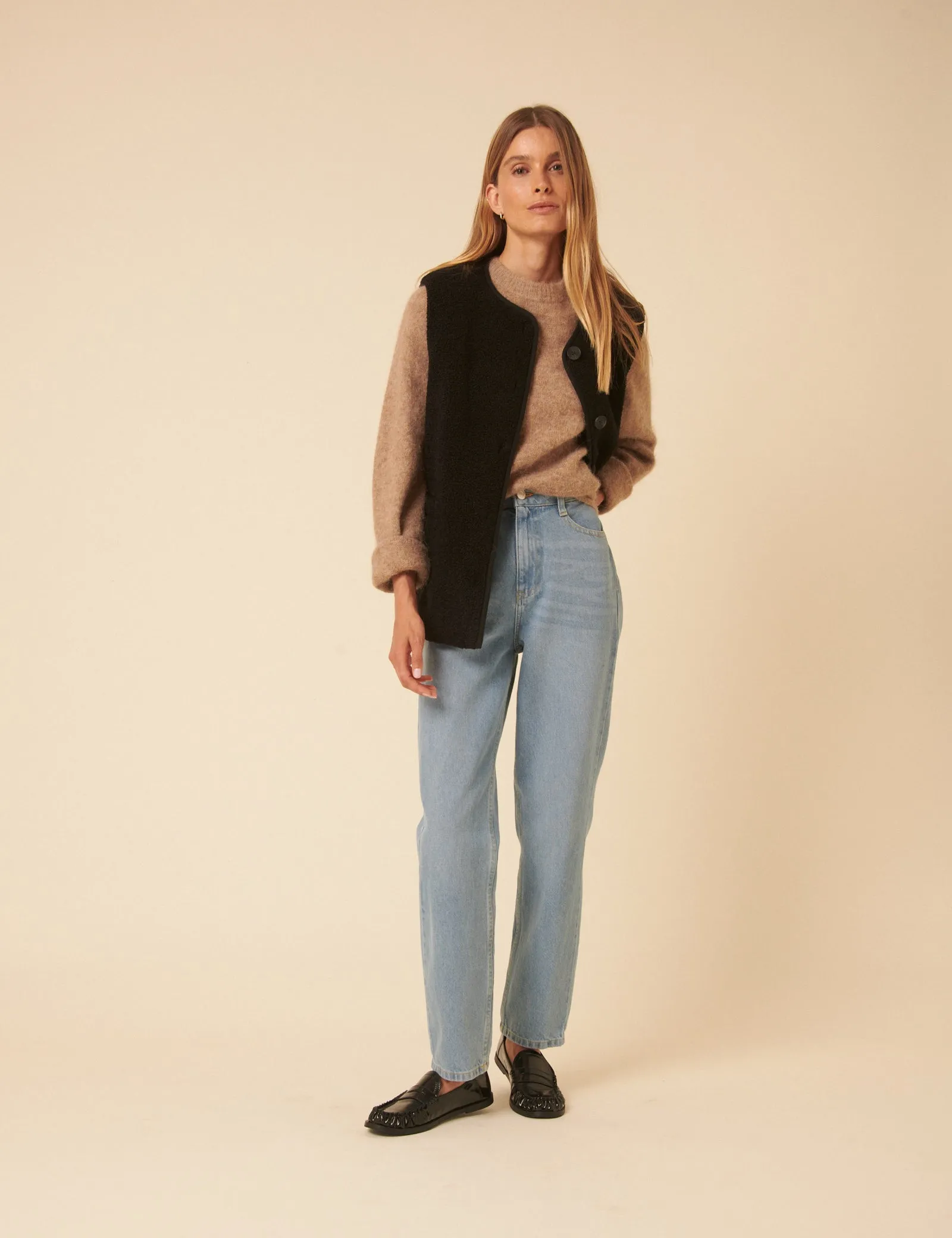 Black Borg Gilet sold by Nobody's Child product image thumbnail 3