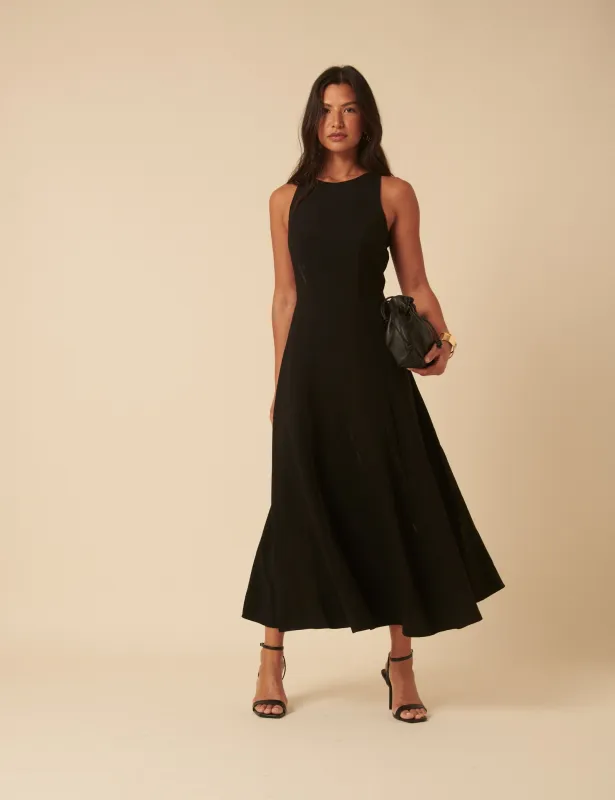 Black Reign Midi Dress sold by Nobody's Child