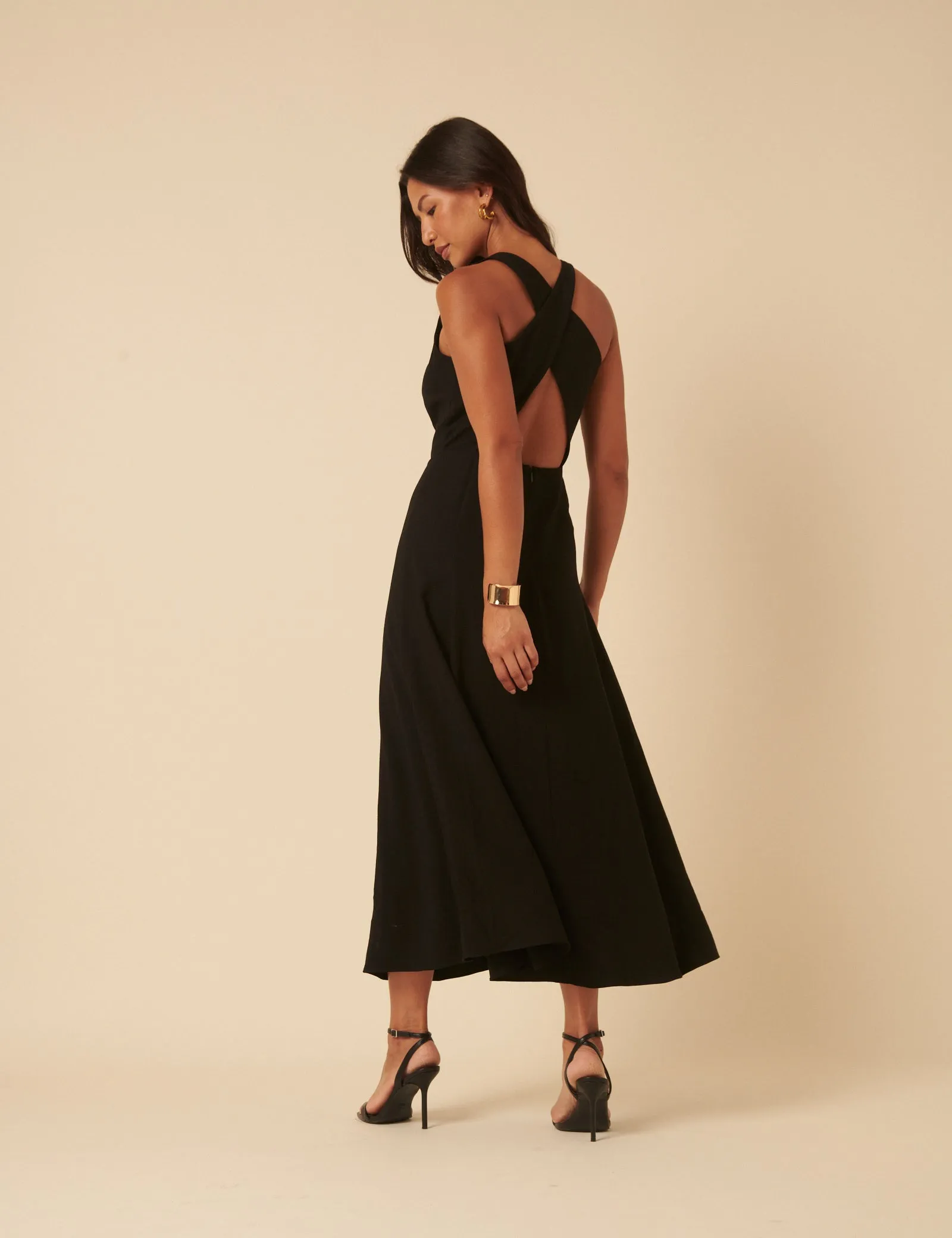 Black Reign Midi Dress sold by Nobody's Child product image thumbnail 5