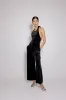 Black Velvet Halter Neck Jumpsuit sold by Nobody's Child