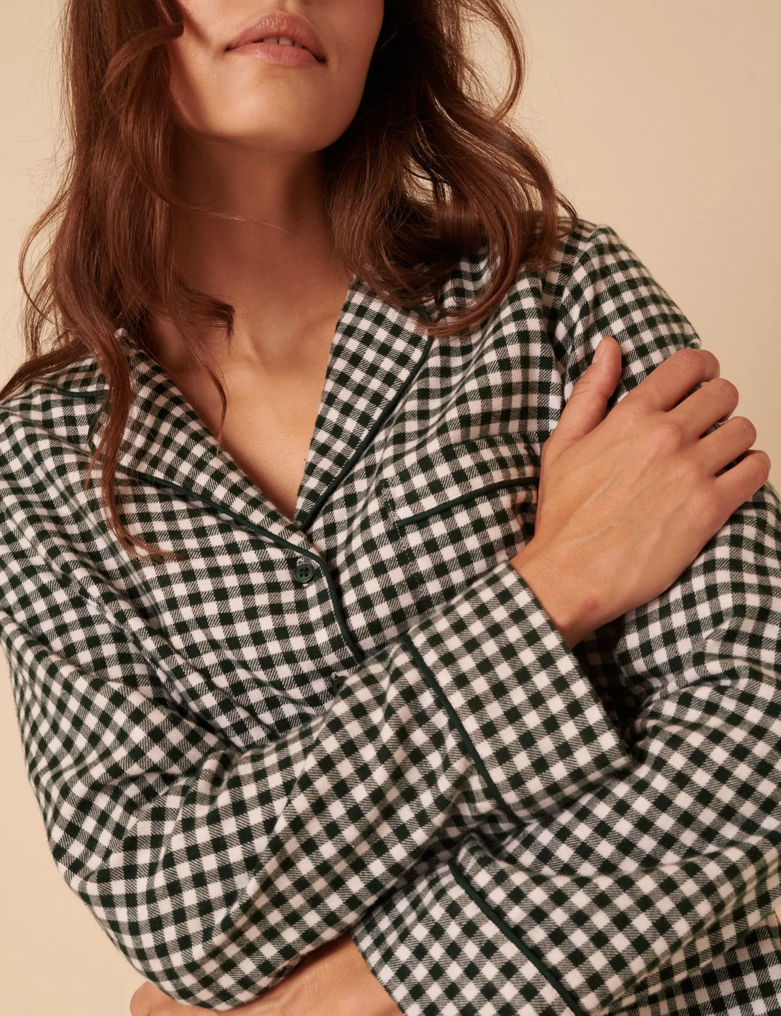 Forest Green Check Pyjama Top sold by Nobody's Child product image thumbnail 3