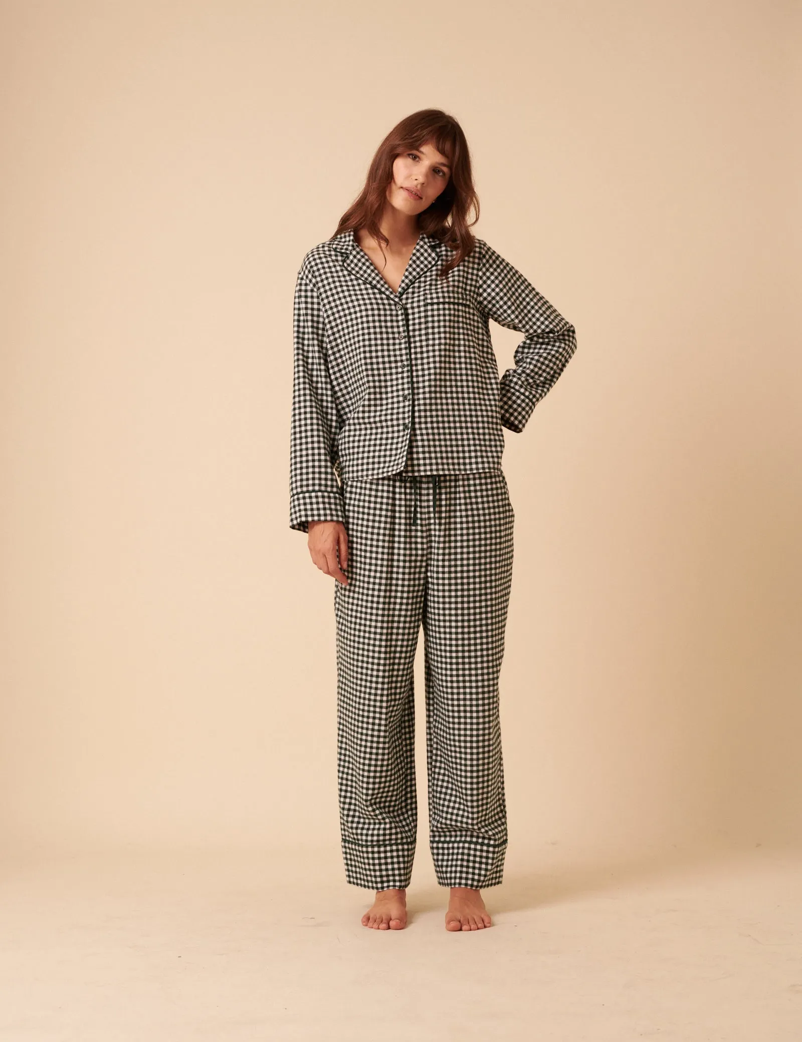 Forest Green Check Pyjama Top sold by Nobody's Child product image thumbnail 2