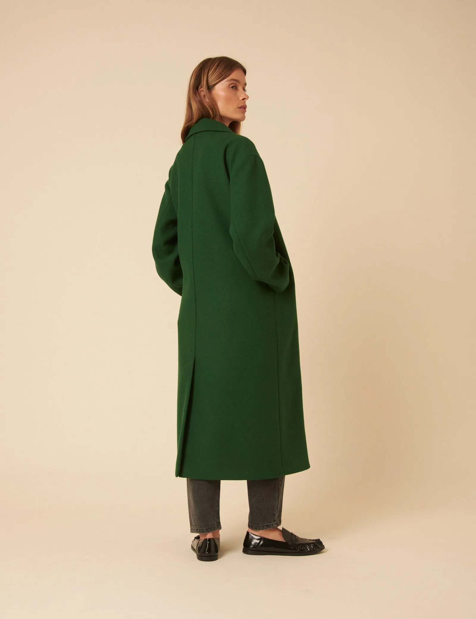 Green Double Breasted Coat sold by Nobody's Child product image thumbnail 5