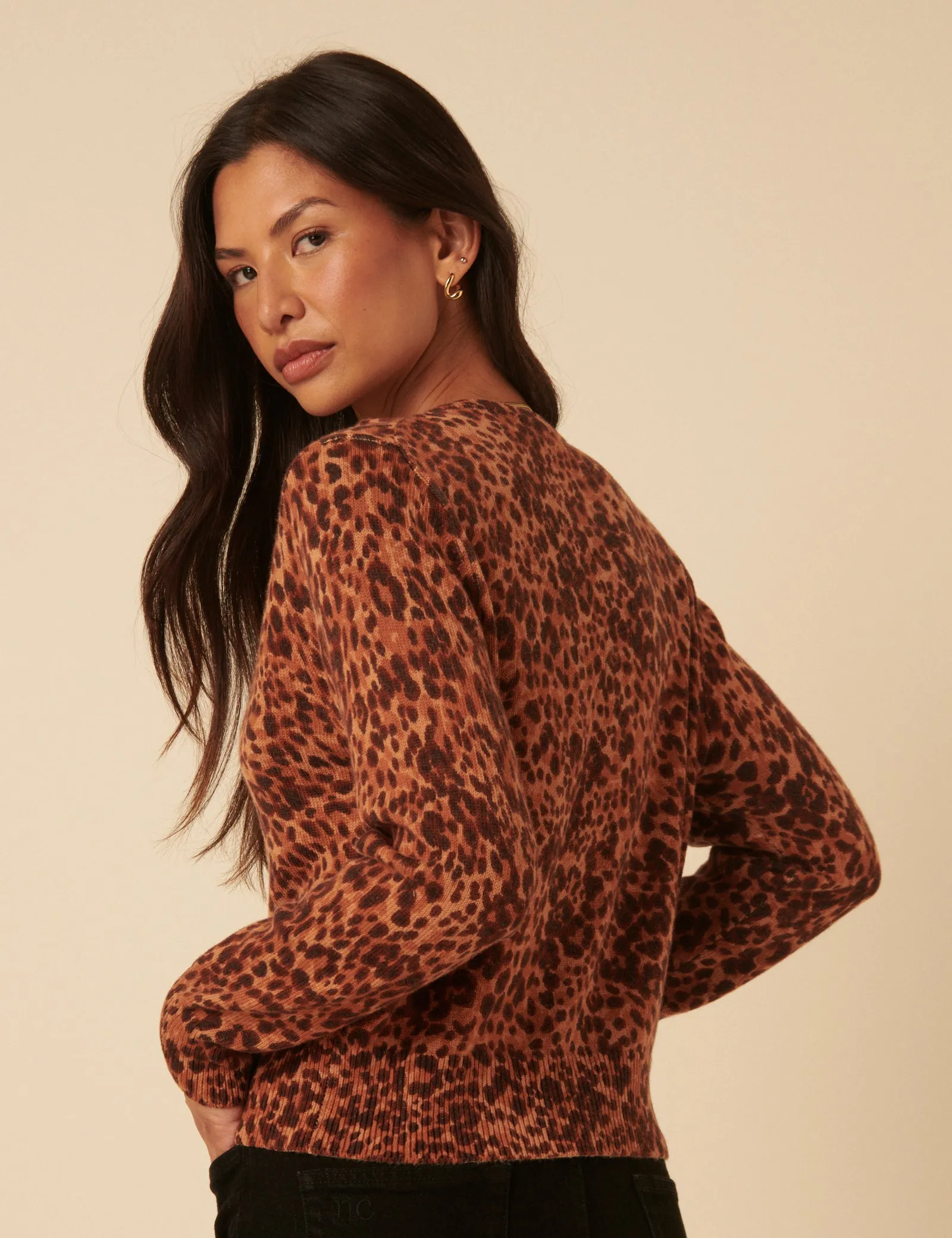 Brown Leopard Print Cardigan sold by Nobody's Child product image thumbnail 5