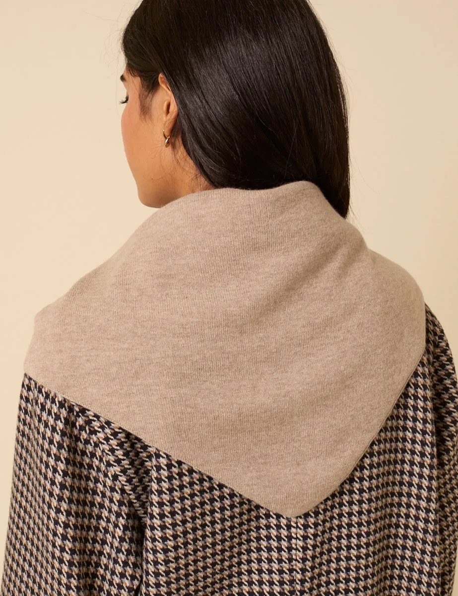 Beige Wool-blend Triangle Scarf sold by Nobody's Child product image thumbnail 3