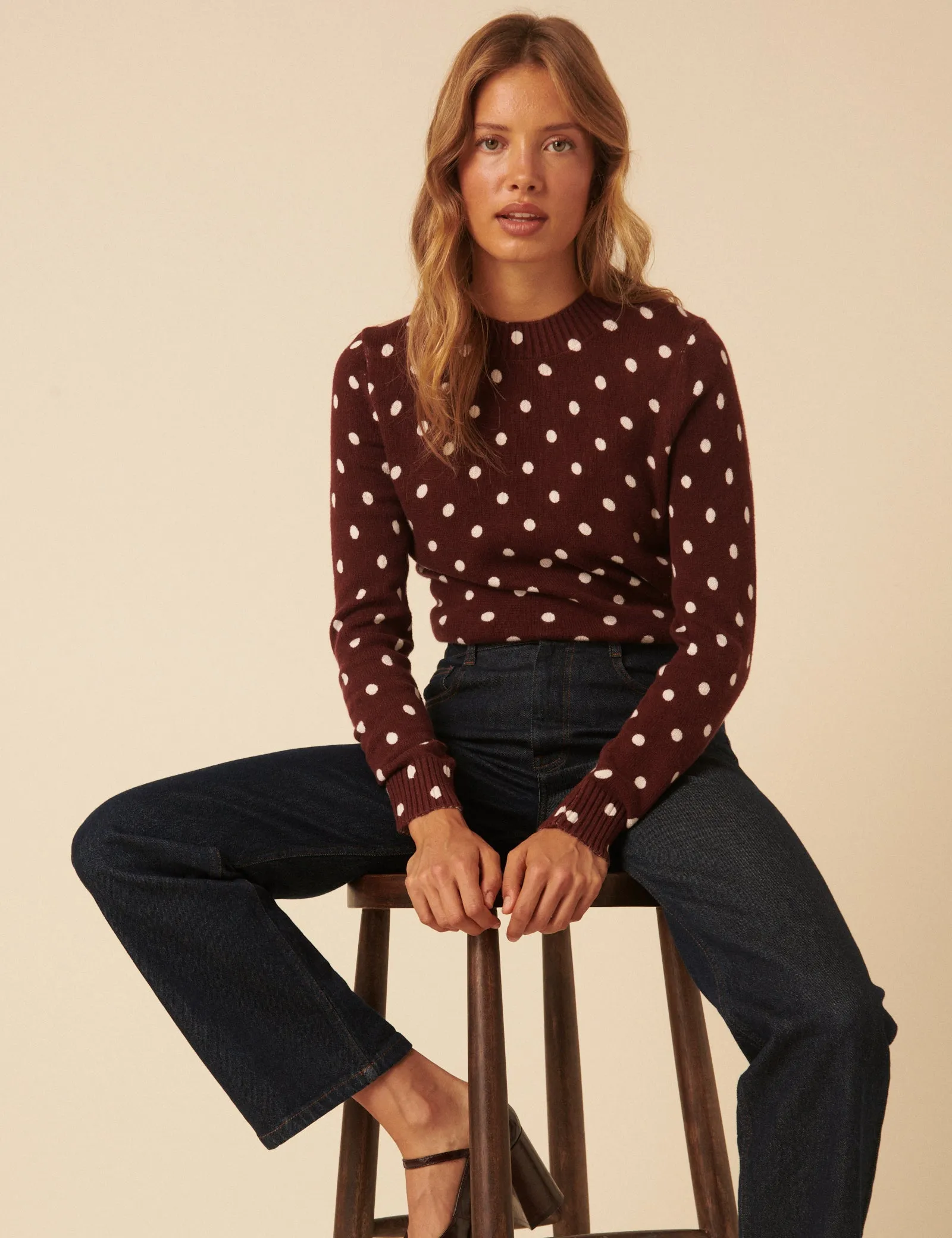 Brown Polka Dot Jumper sold by Nobody's Child product image thumbnail 3