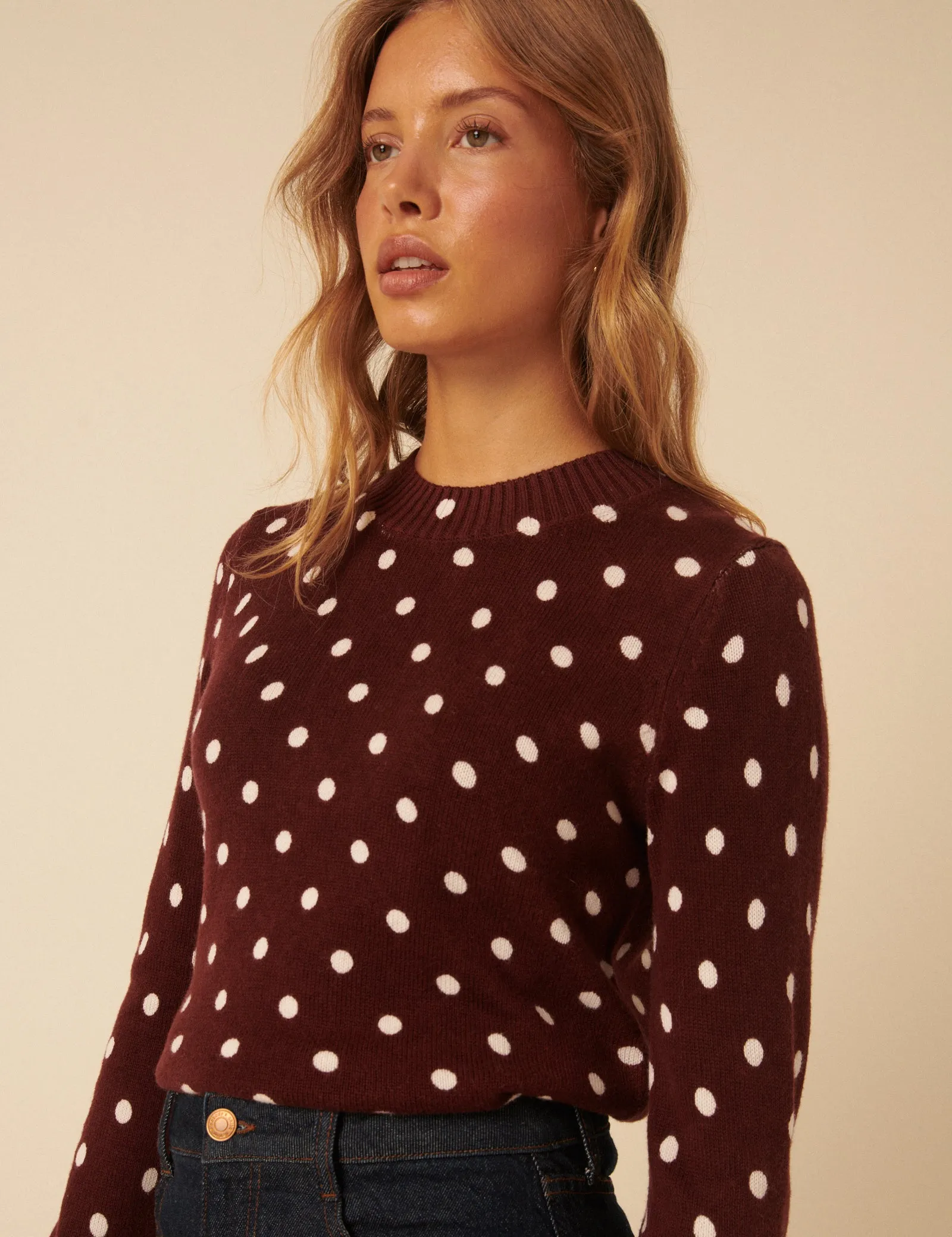 Brown Polka Dot Jumper sold by Nobody's Child product image thumbnail 2