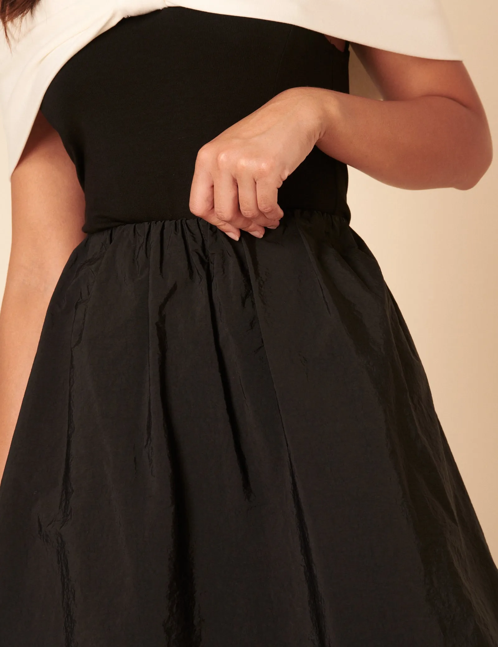 Black A-line Midi Skirt sold by Nobody's Child product image thumbnail 3