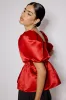 Red Satin Nova Top sold by Nobody's Child