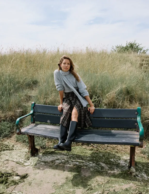 Grey Oversized Scarf Jumper sold by Nobody's Child