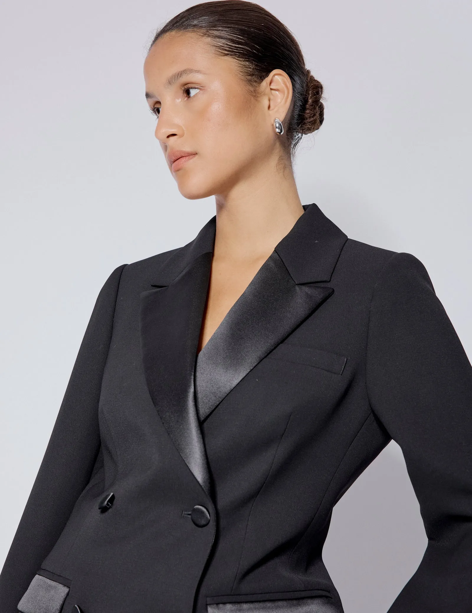 Black Tuxedo Blazer sold by Nobody's Child product image thumbnail 2