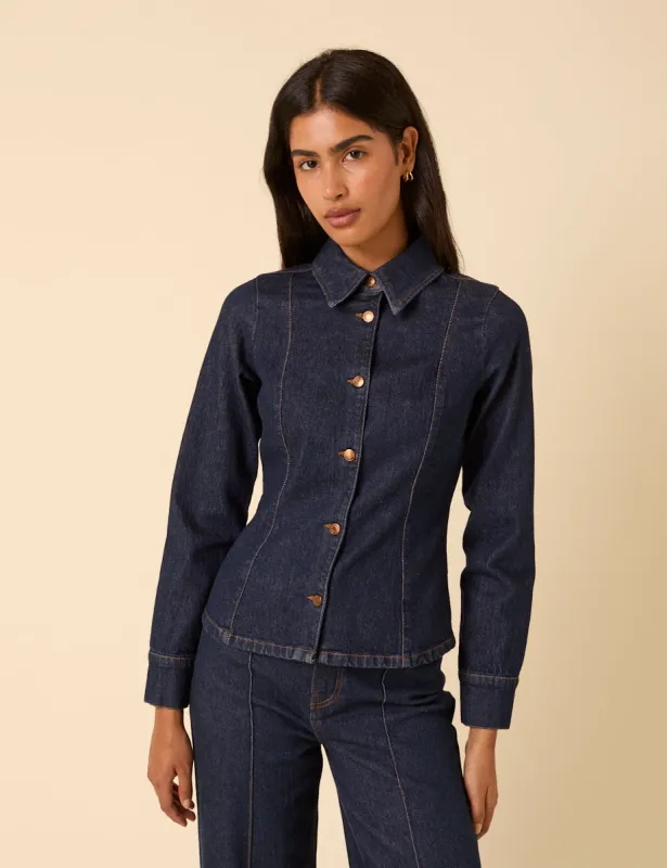 Denim Slim Fit Shirt sold by Nobody's Child