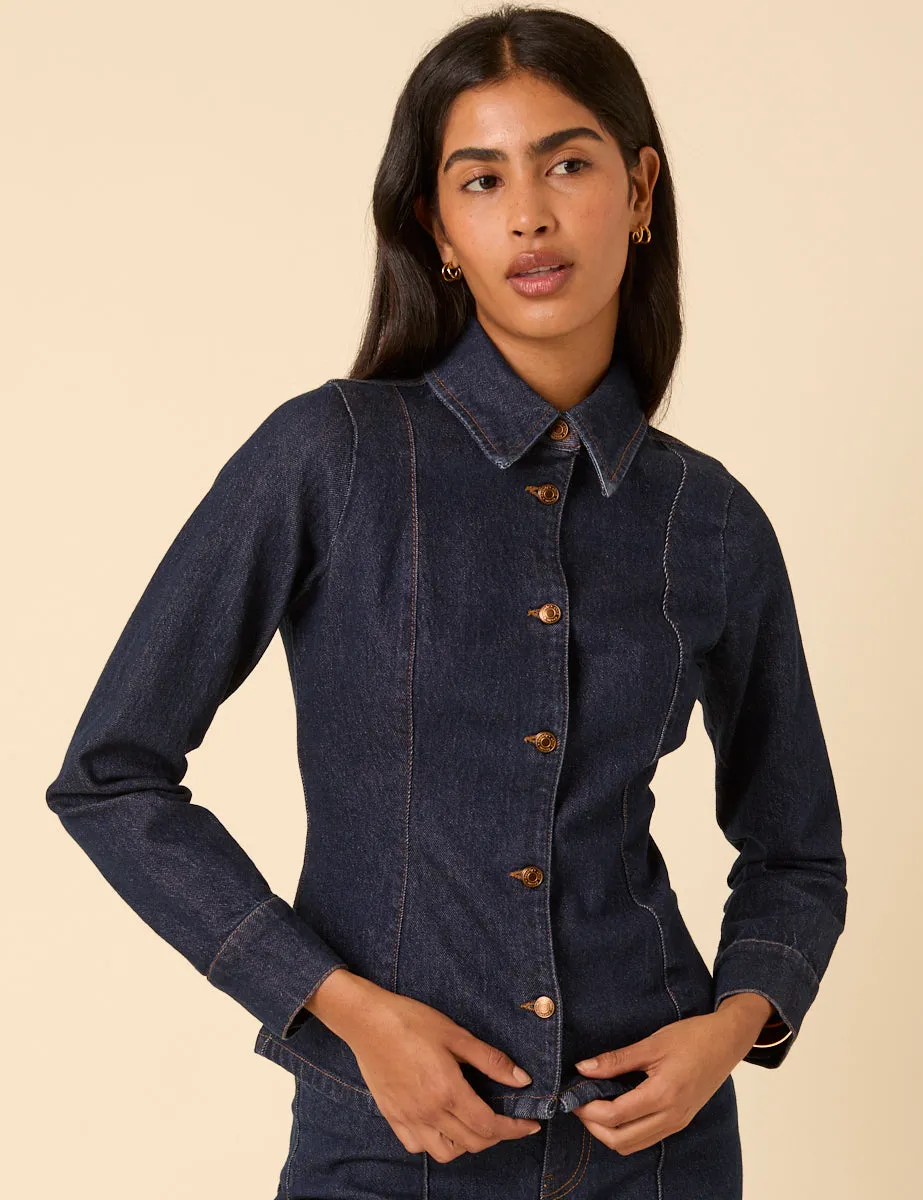 Denim Slim Fit Shirt sold by Nobody's Child product image thumbnail 3
