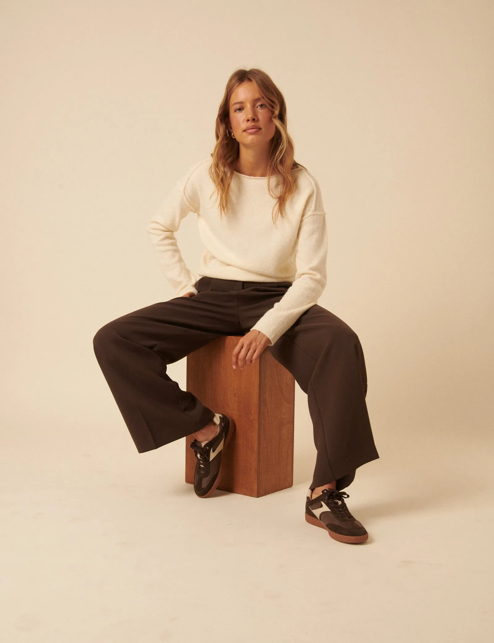 Brown Leather Trainers sold by Nobody's Child product image thumbnail 4