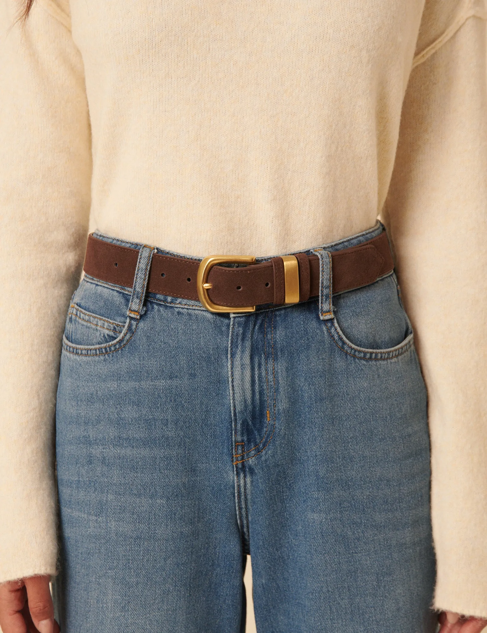 Brown Suede Belt sold by Nobody's Child product image thumbnail 3