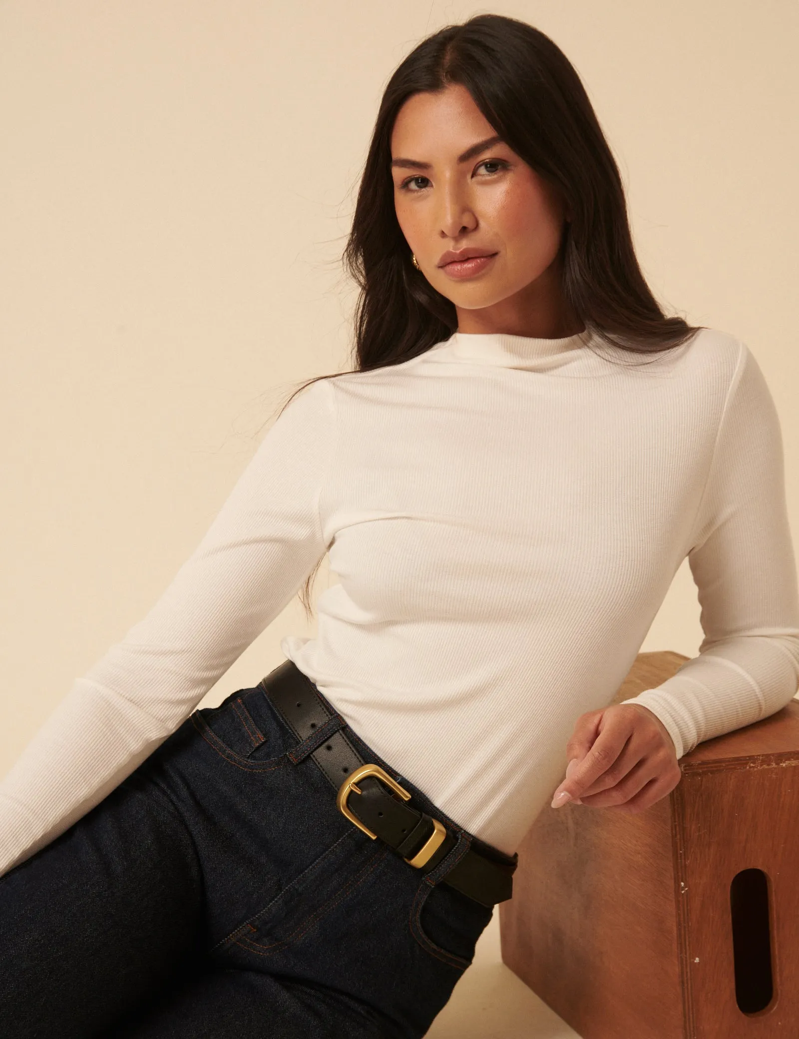 Black Gold Buckle Leather Belt sold by Nobody's Child product image thumbnail 2