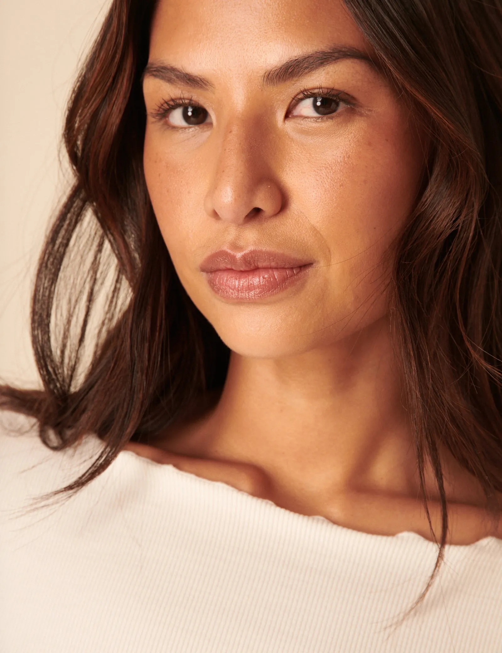 Cream Boat Neck Frill Ribbed Top sold by Nobody's Child product image thumbnail 4