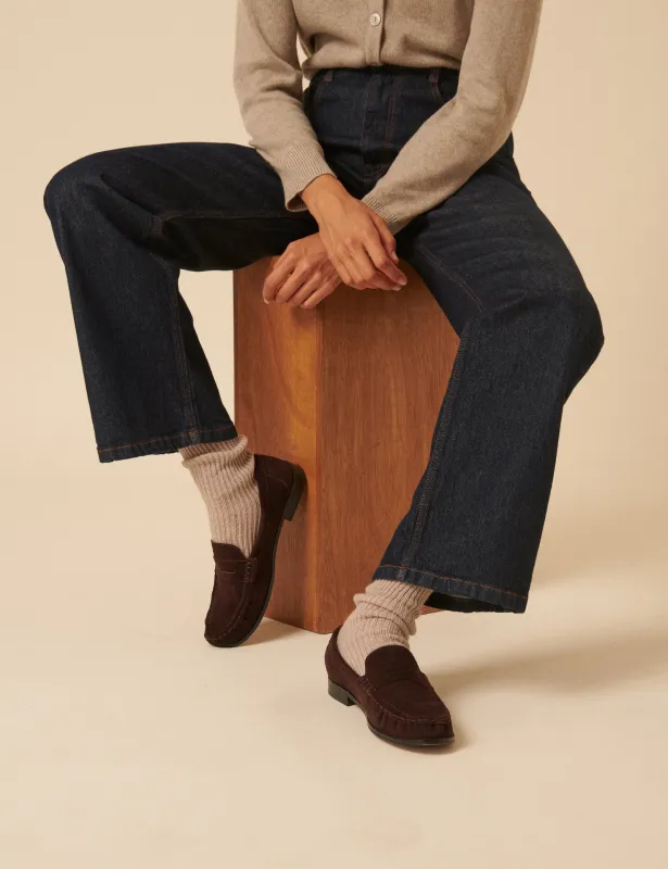 Brown Suede Loafers sold by Nobody's Child