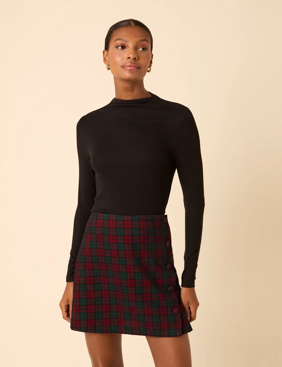 Red Tartan Mini Skirt sold by Nobody's Child product image thumbnail 2