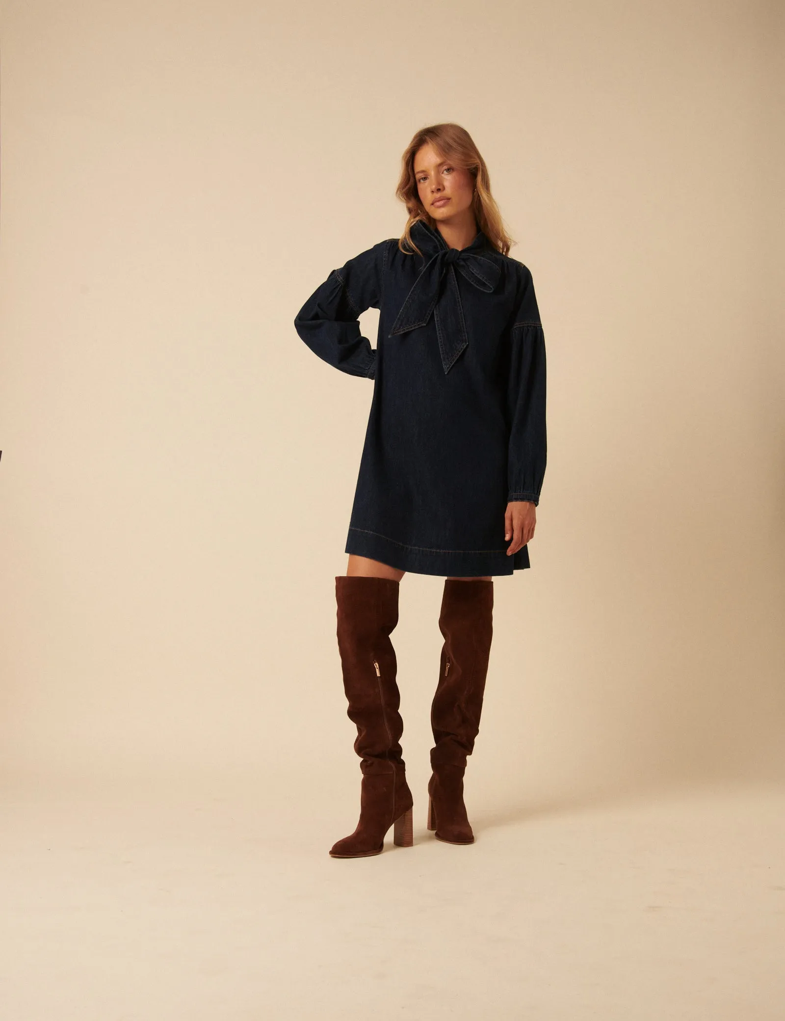 Tan Suede Thigh High Boots sold by Nobody's Child product image thumbnail 5