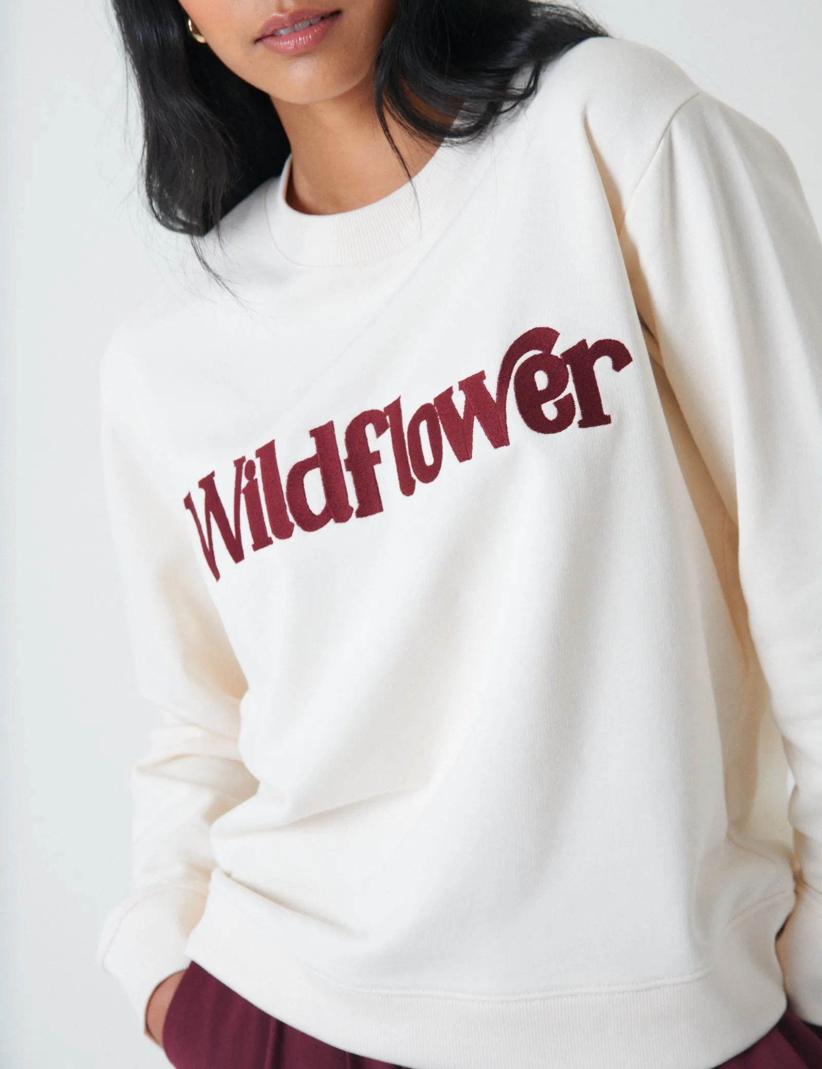 White Wildflower Sweatshirt sold by Nobody's Child product image thumbnail 2