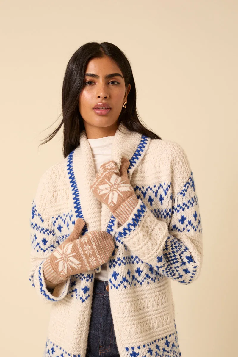 Camel Fair Isle Mittens sold by Nobody's Child