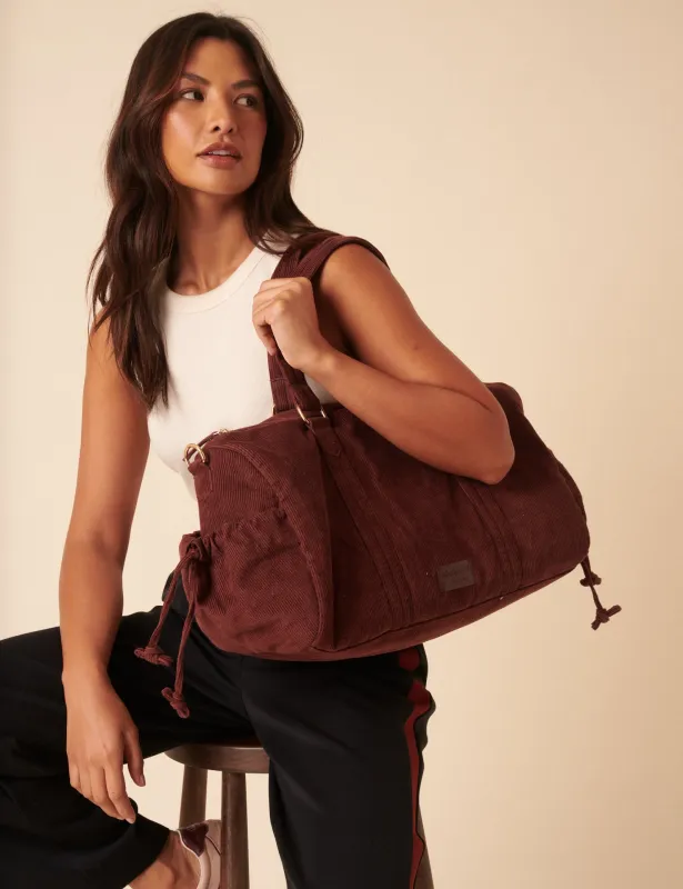 Brown Cord Holdall Bag sold by Nobody's Child