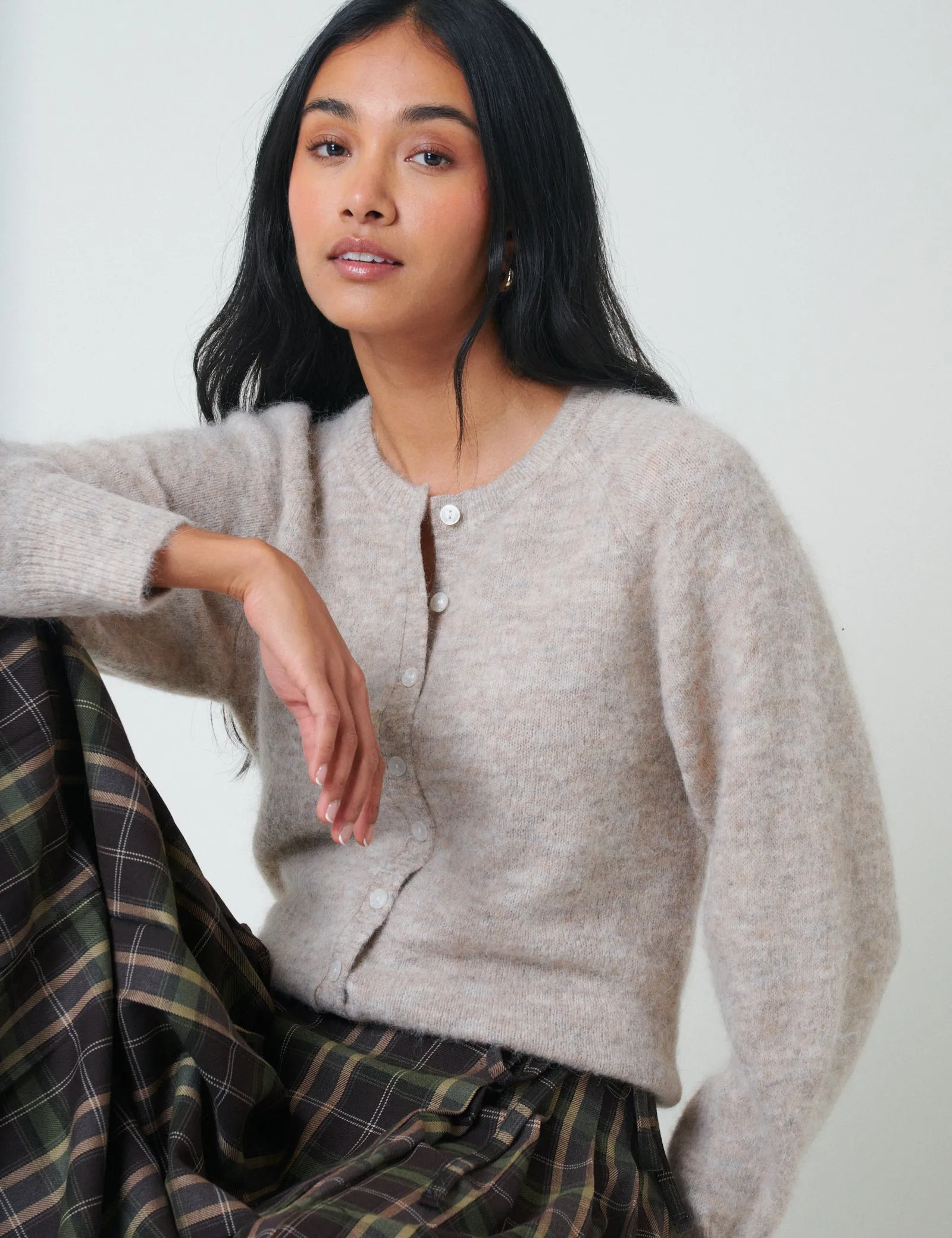 Beige Wool Blend Cardigan sold by Nobody's Child product image thumbnail 4