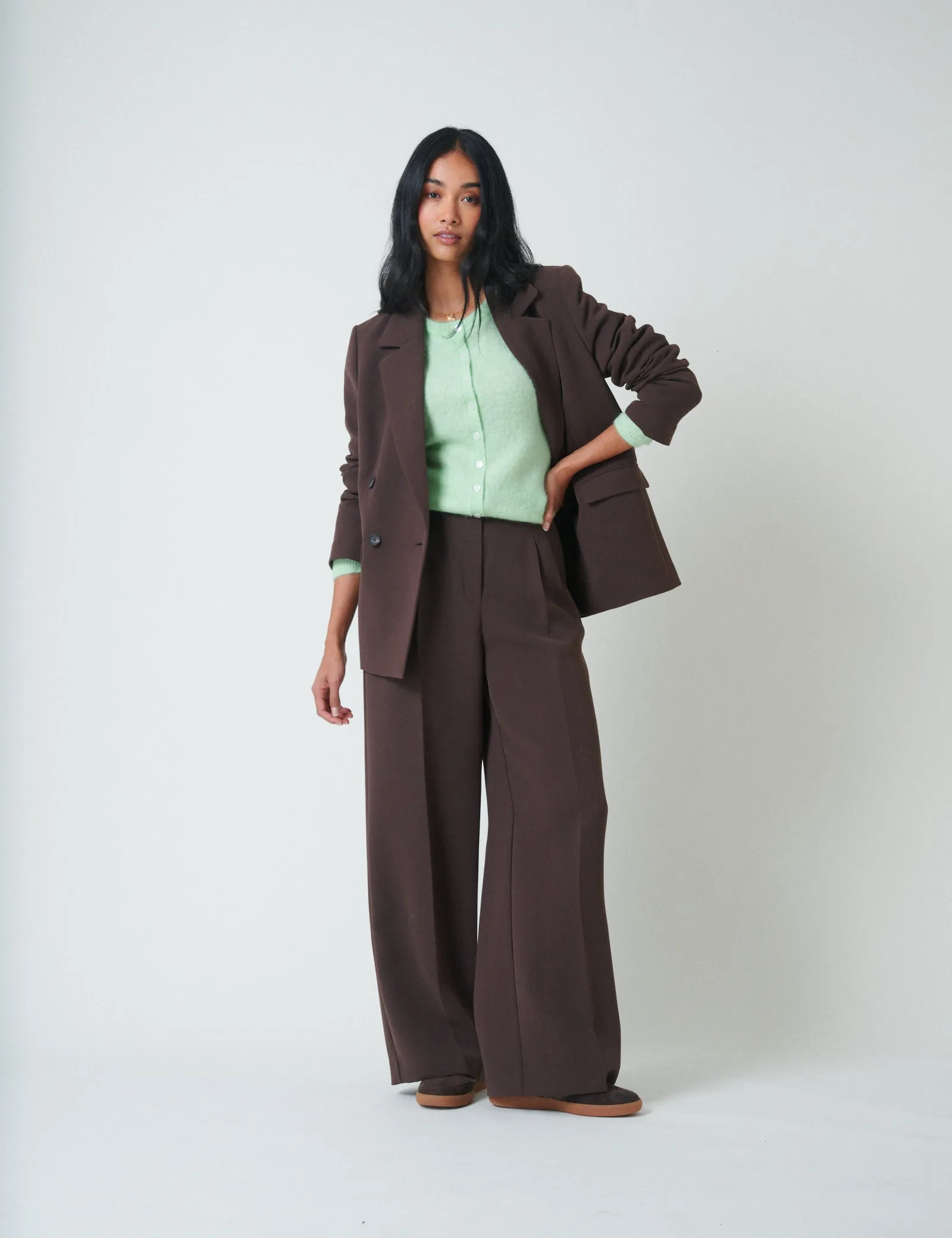 Green Wool Blend Cardigan sold by Nobody's Child product image thumbnail 5