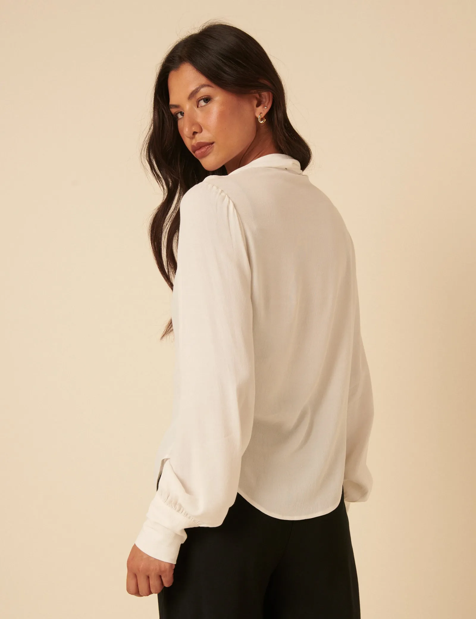 NC x Lisou Cream Statement Collar Blouse sold by Nobody's Child product image thumbnail 5