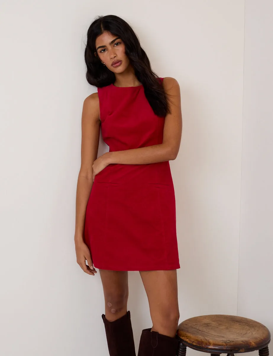 Red Cord Boston Sleeveless Mini Dress sold by Nobody's Child
