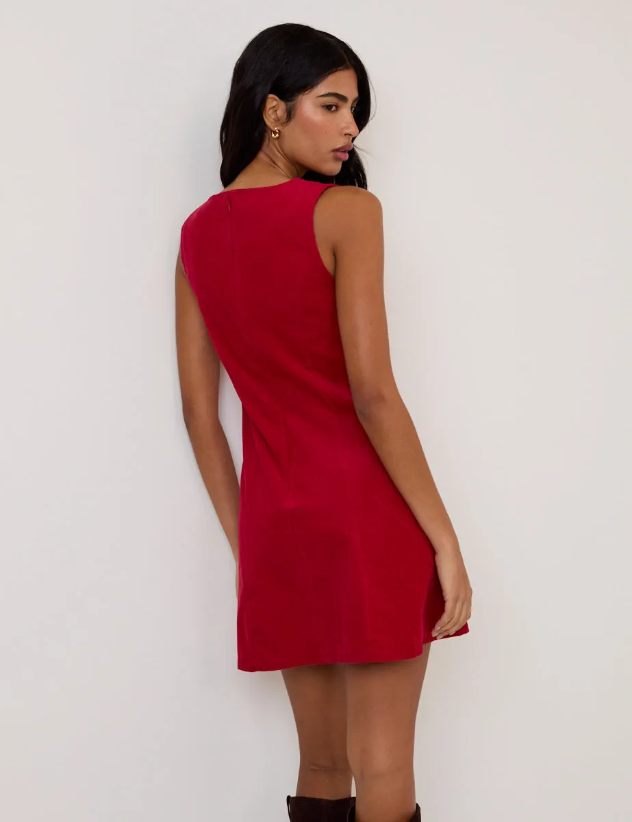 Red Cord Boston Sleeveless Mini Dress sold by Nobody's Child product image thumbnail 5