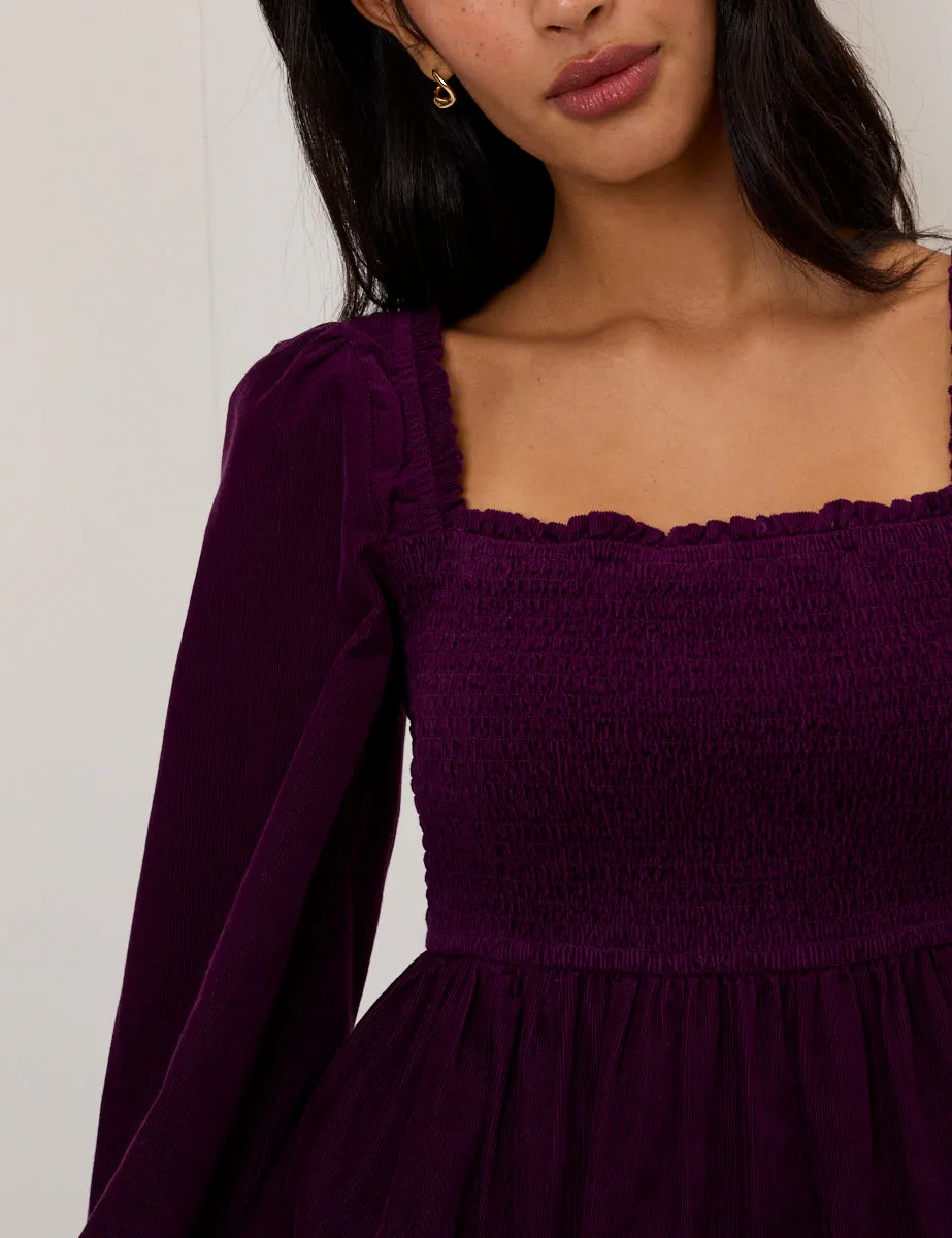 Purple Velvet Elsa Mini Dress sold by Nobody's Child product image thumbnail 5