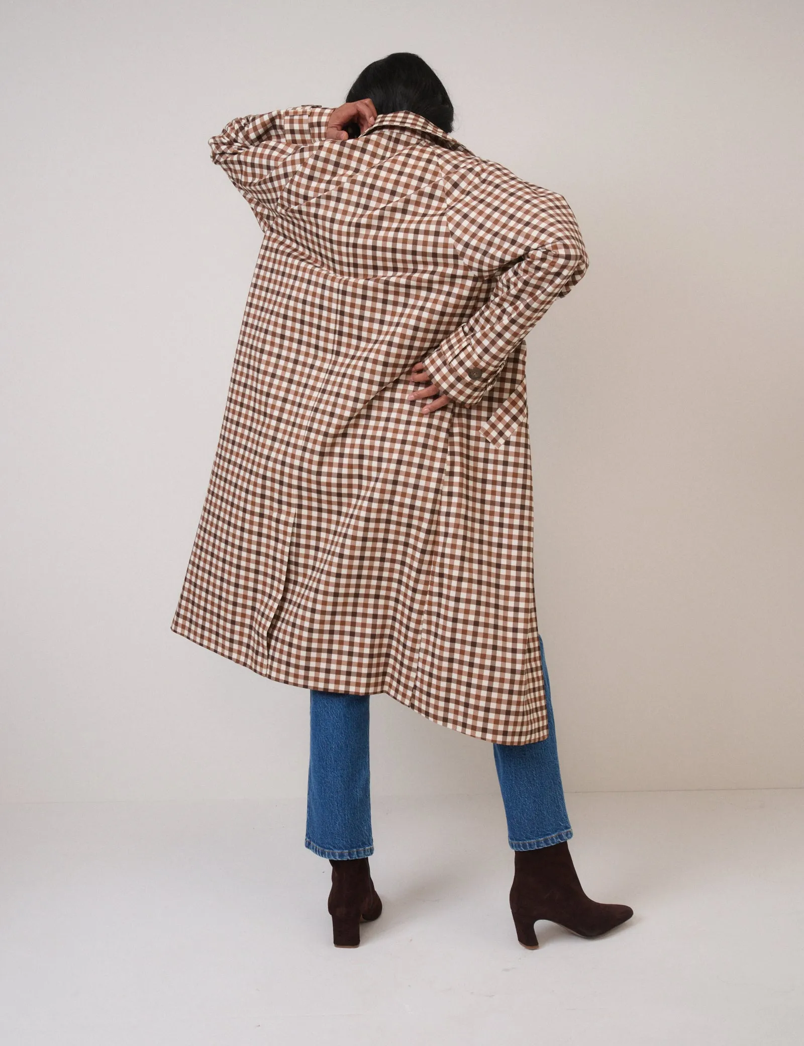 Brown Check Car Coat sold by Nobody's Child product image thumbnail 5