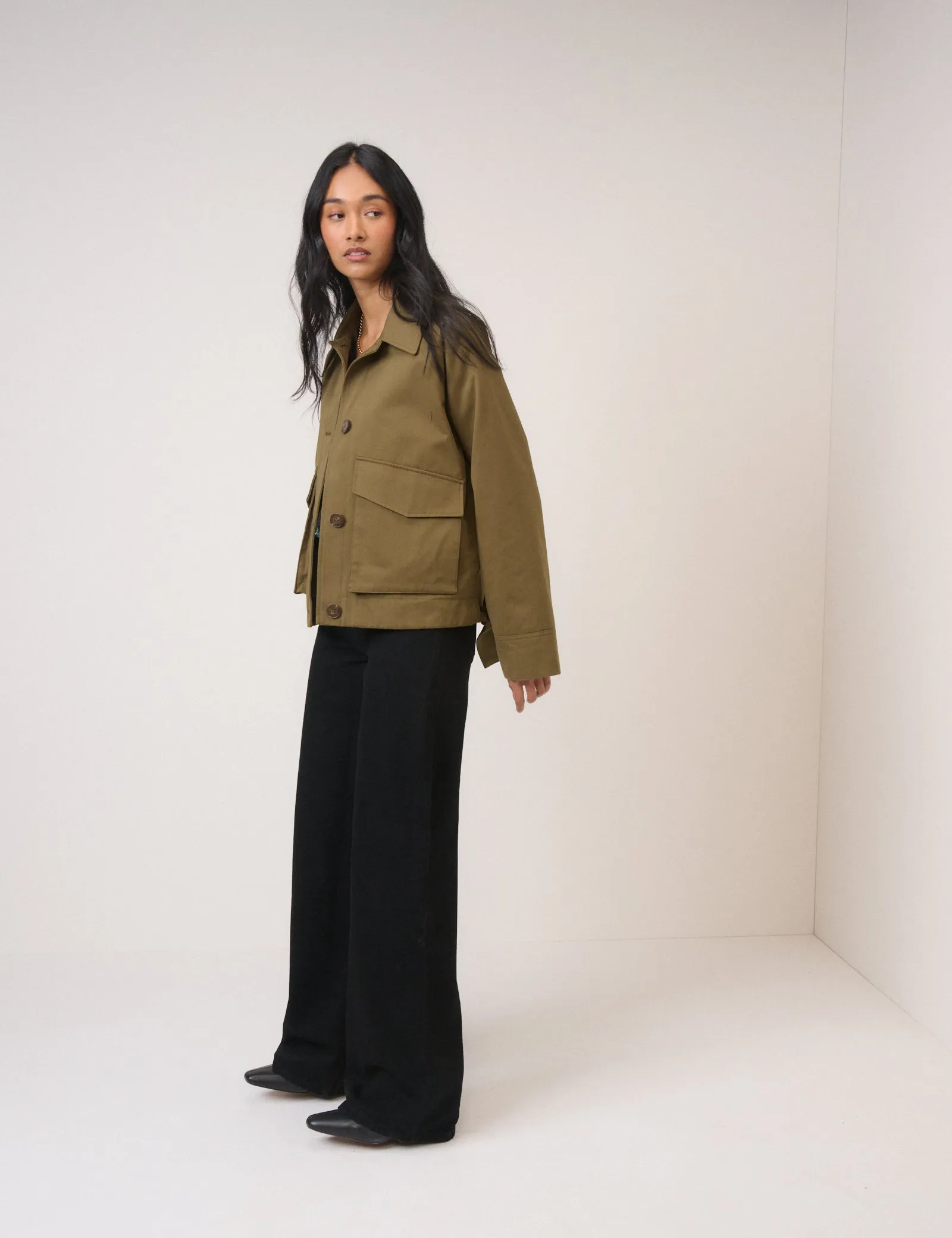 Khaki Utility Jacket sold by Nobody's Child product image thumbnail 3