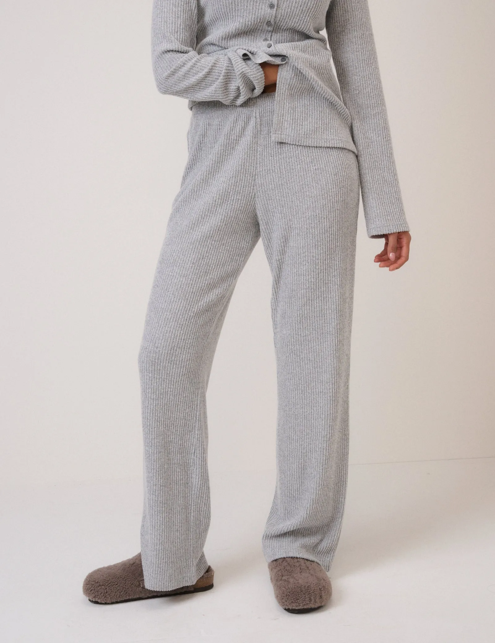 Grey Ribbed Trousers sold by Nobody's Child product image thumbnail 2