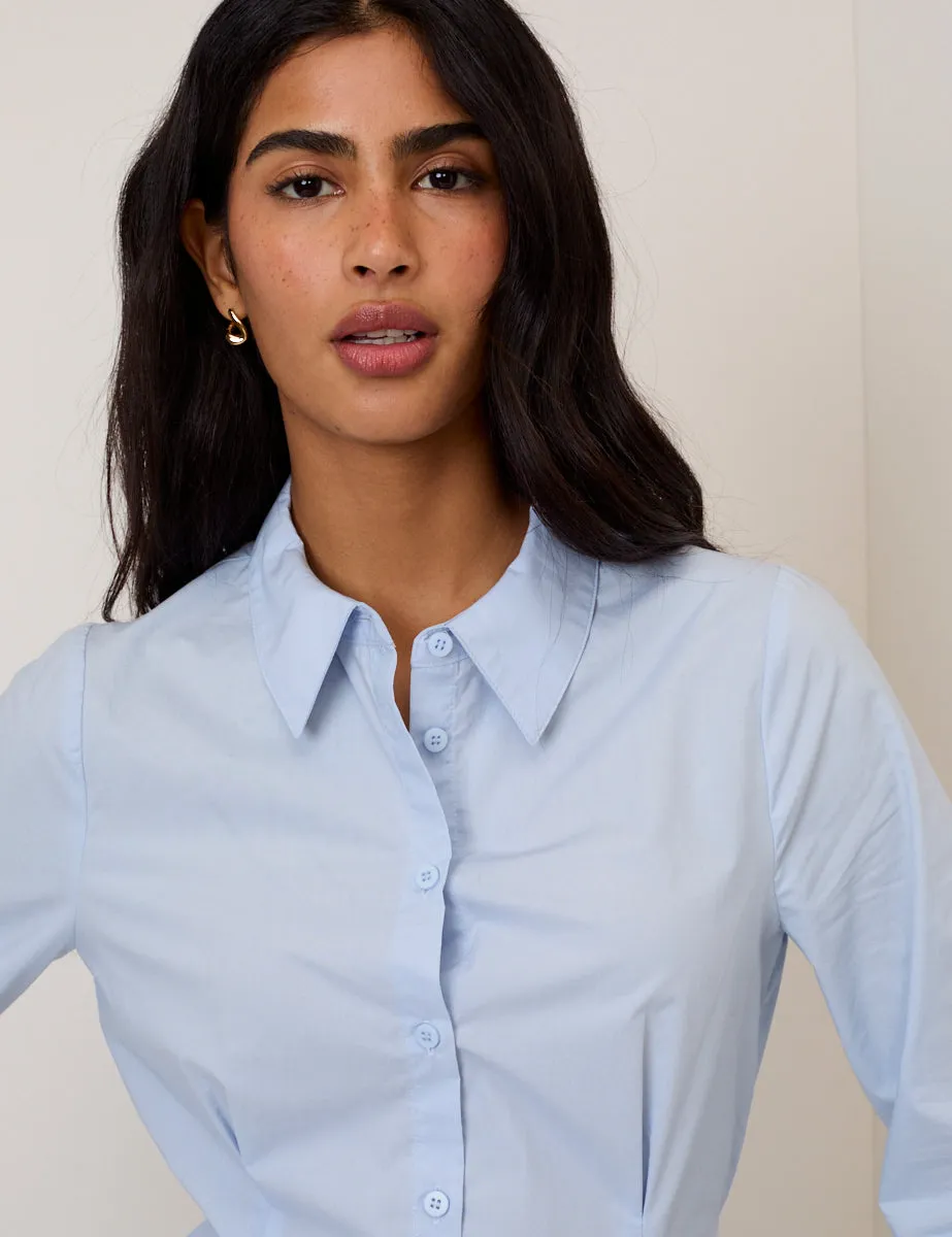 Blue Fitted Shirt sold by Nobody's Child product image thumbnail 4