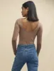 Brown Scoop Back Bodysuit sold by Nobody's Child