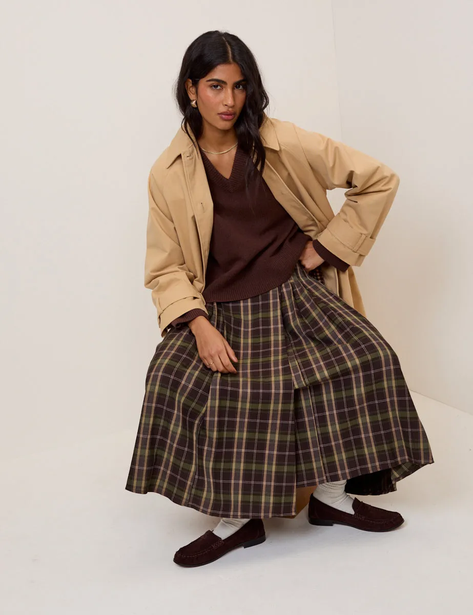 Brown V-Neck Wool Jumper sold by Nobody's Child product image thumbnail 4