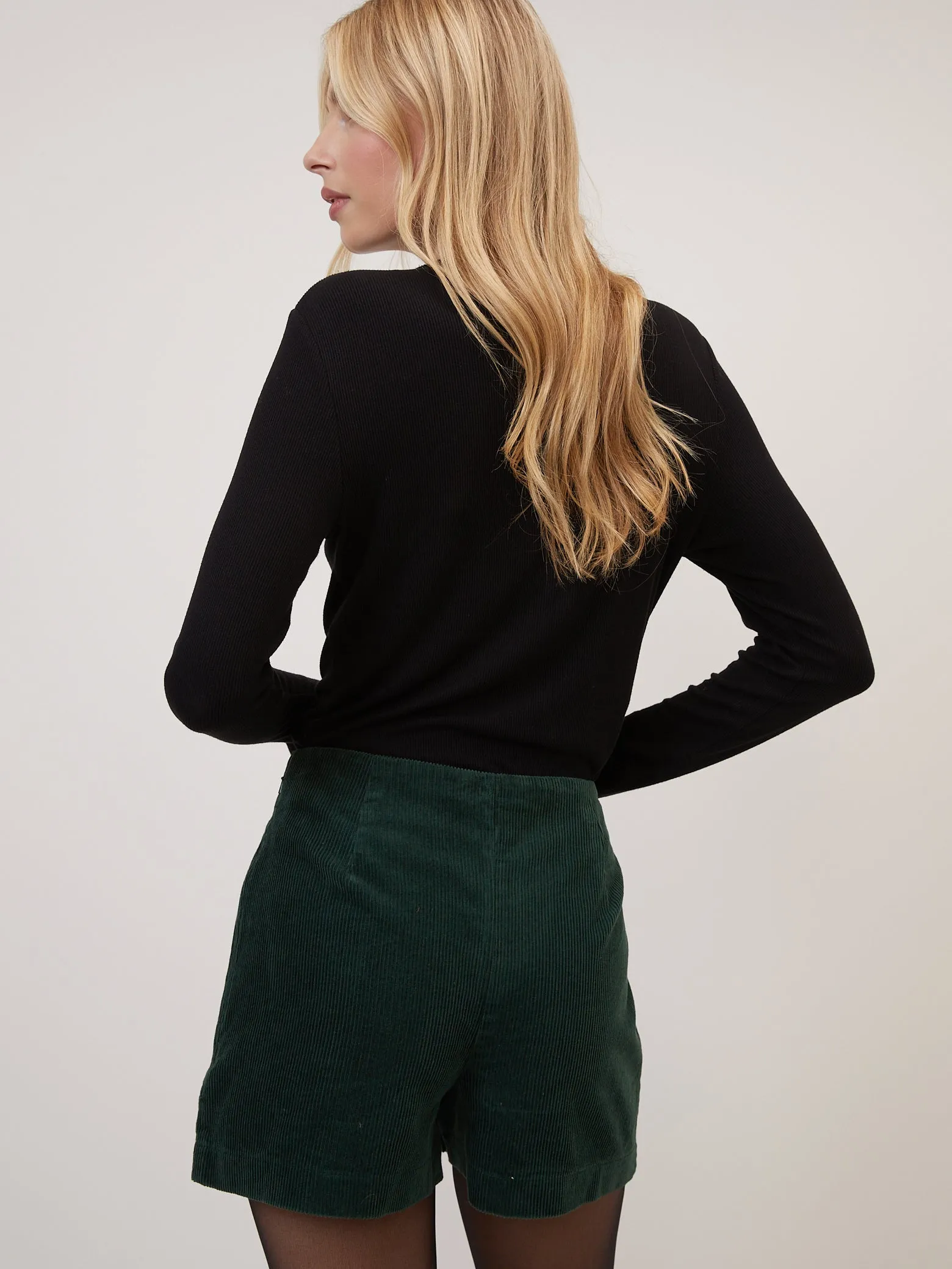 Forest Green Cord Wrap Skort sold by Nobody's Child product image thumbnail 5