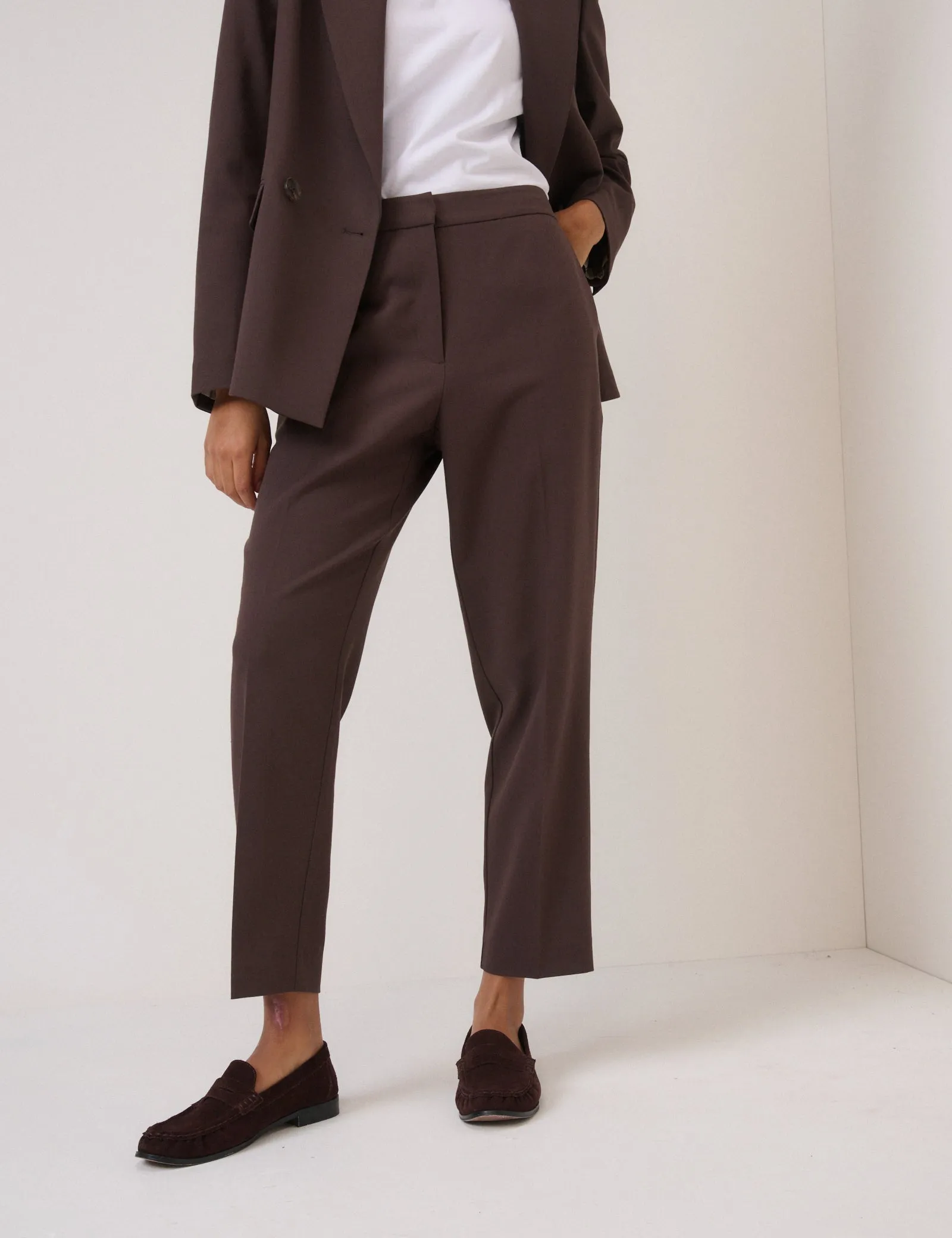 Brown Cigarette Trousers sold by Nobody's Child product image thumbnail 2