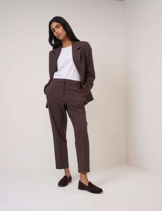 Brown Cigarette Trousers sold by Nobody's Child