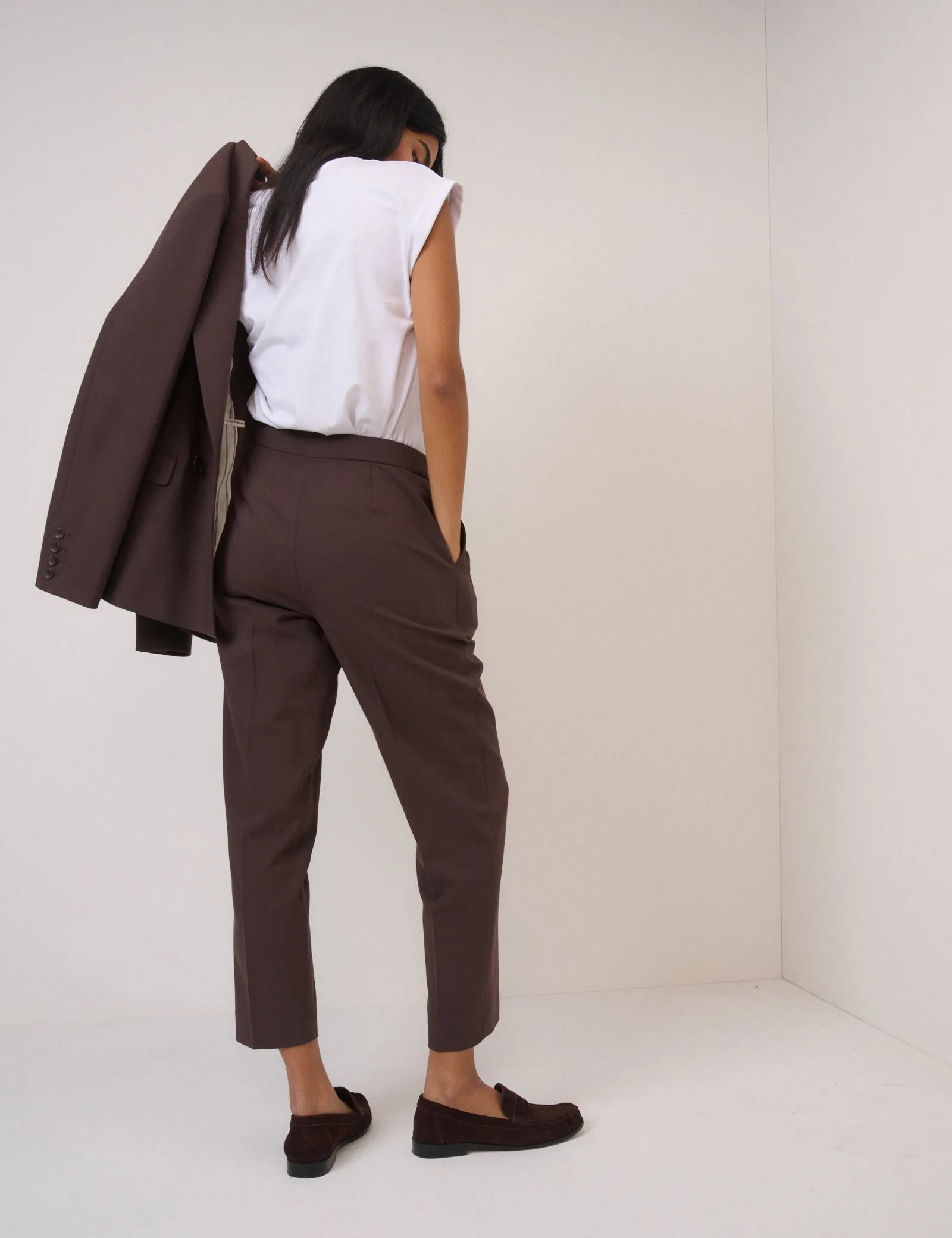 Brown Cigarette Trousers sold by Nobody's Child product image thumbnail 4