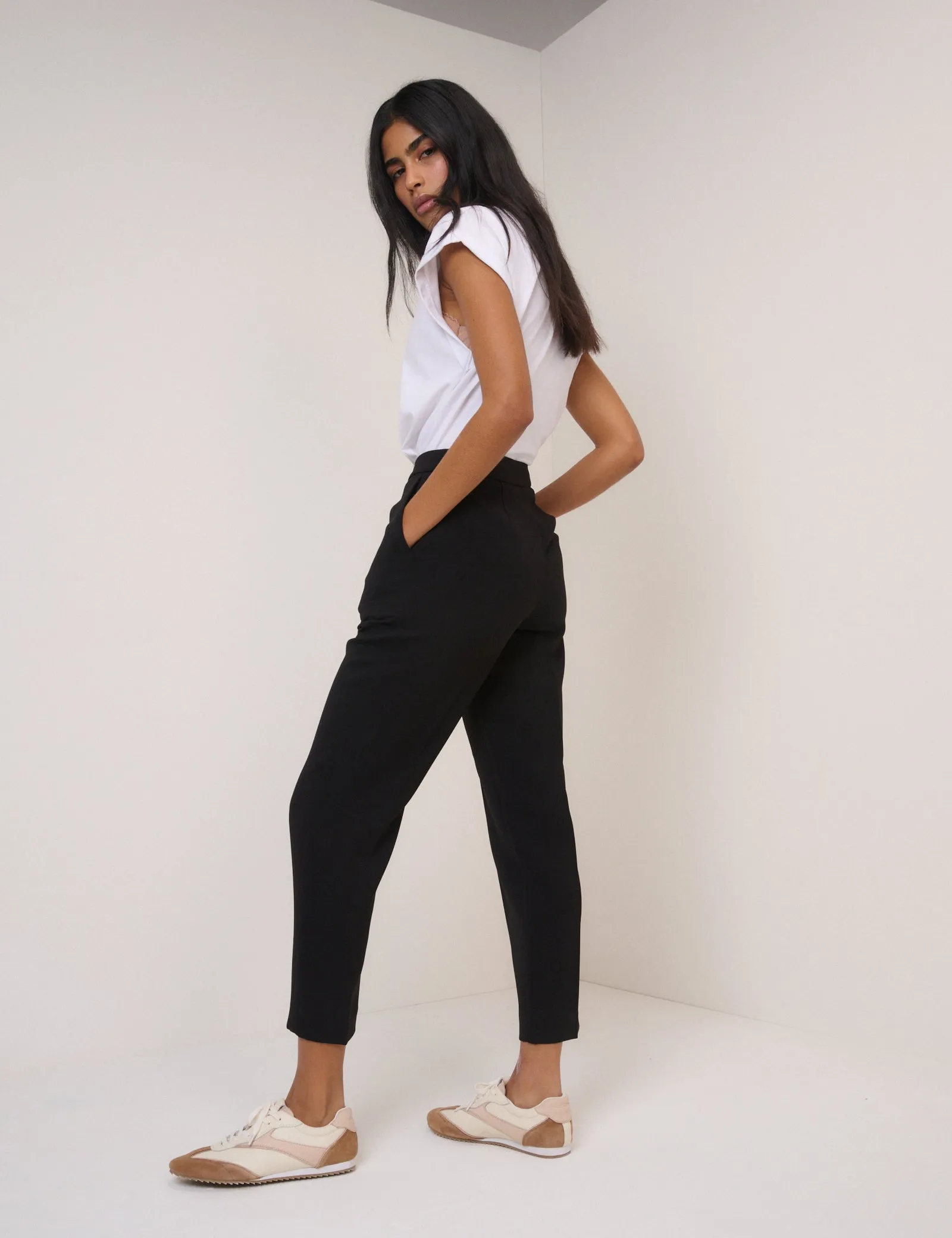 Black Cigarette Trousers sold by Nobody's Child product image thumbnail 5