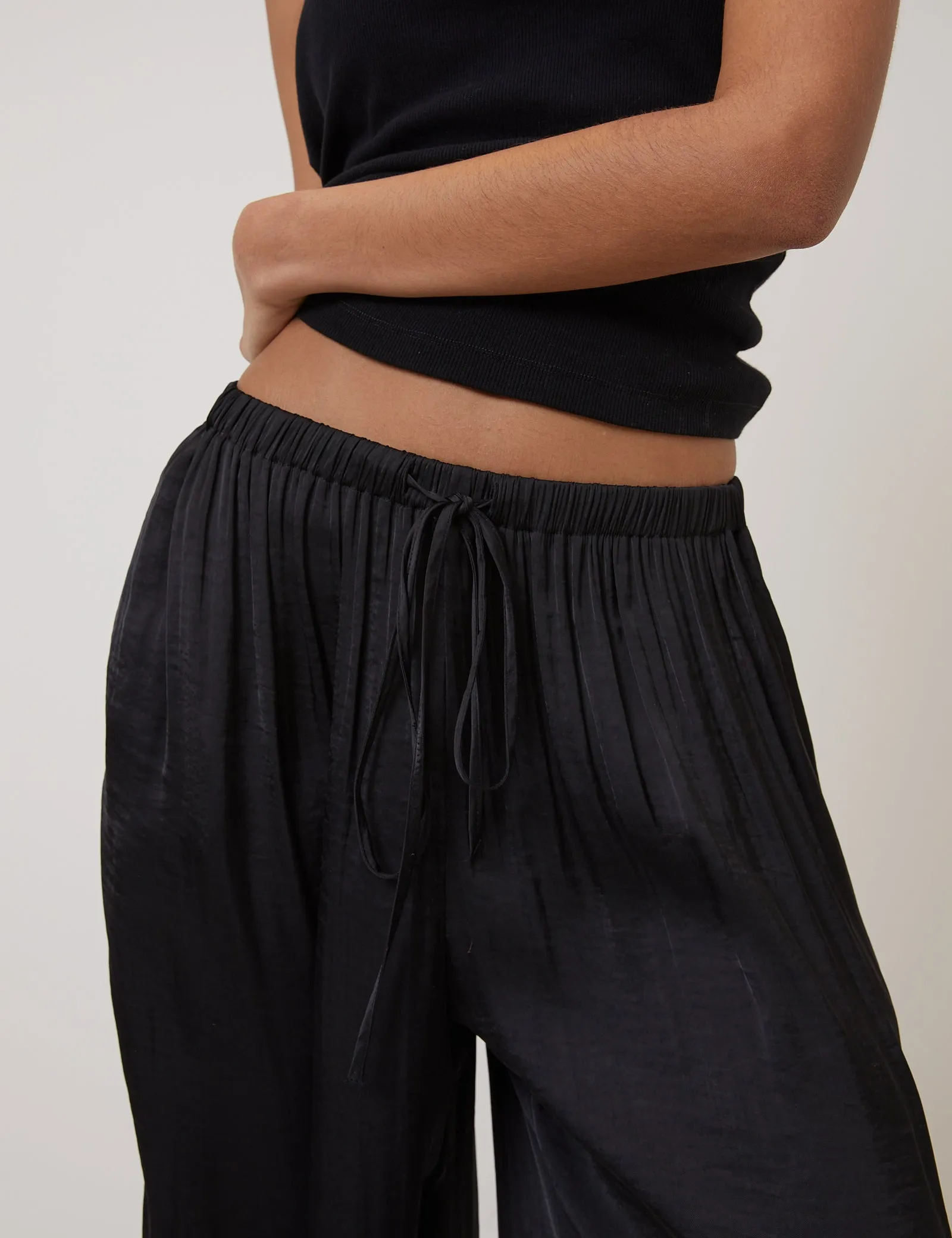 Black Balloon Cuffed Trousers sold by Nobody's Child product image thumbnail 3