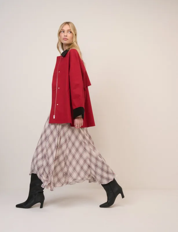 Red Cord Detail Barn Jacket sold by Nobody's Child