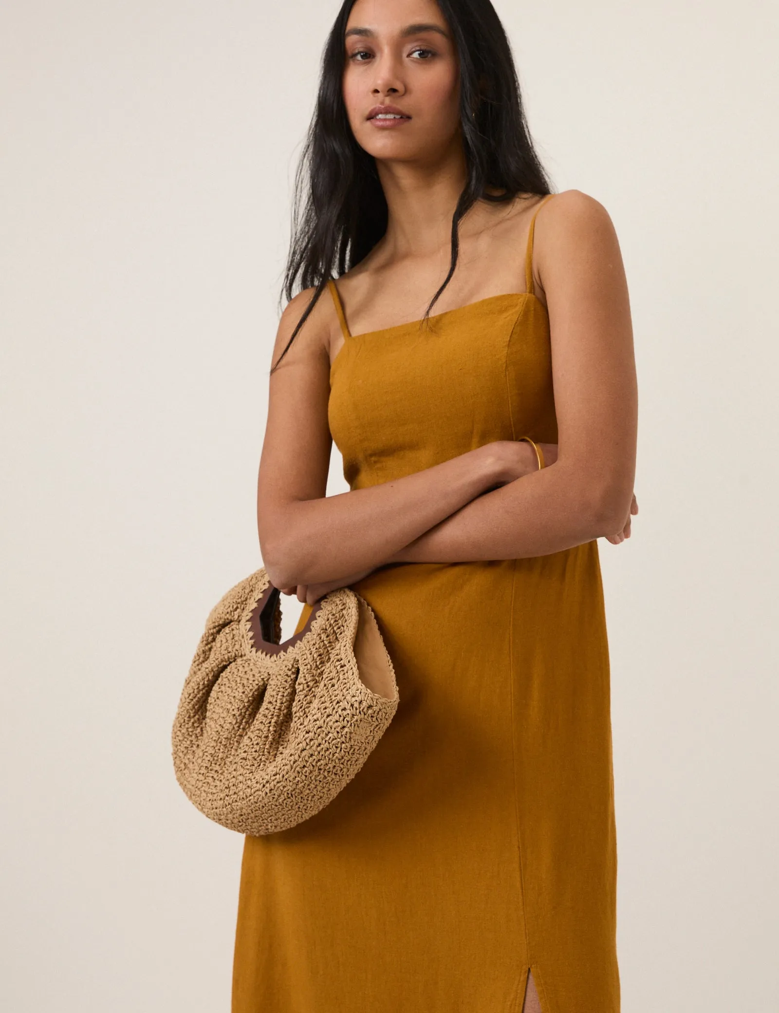 Mustard Yellow Maddy Midi Dress sold by Nobody's Child product image thumbnail 3